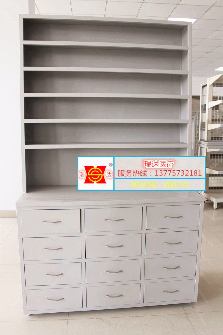 Hospital Western medicine Shelf Hospital Pharmacy Medicine Cabinet Rotary Stowage Dispensing Desk Medicine Tray Rack With Drawer Cabinet