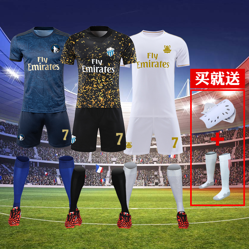 Real Madrid jersey new season clothing clothing football uniform men's custom team uniform printed children's football sports suit women