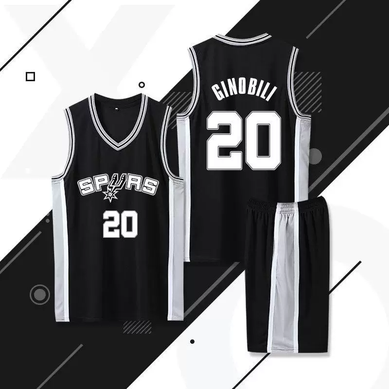 Футболка-форма для баскетбола Spurs Vinbanyama Джерси Duncan Fox Paul Ginobili Leonard Parker костюм униформа