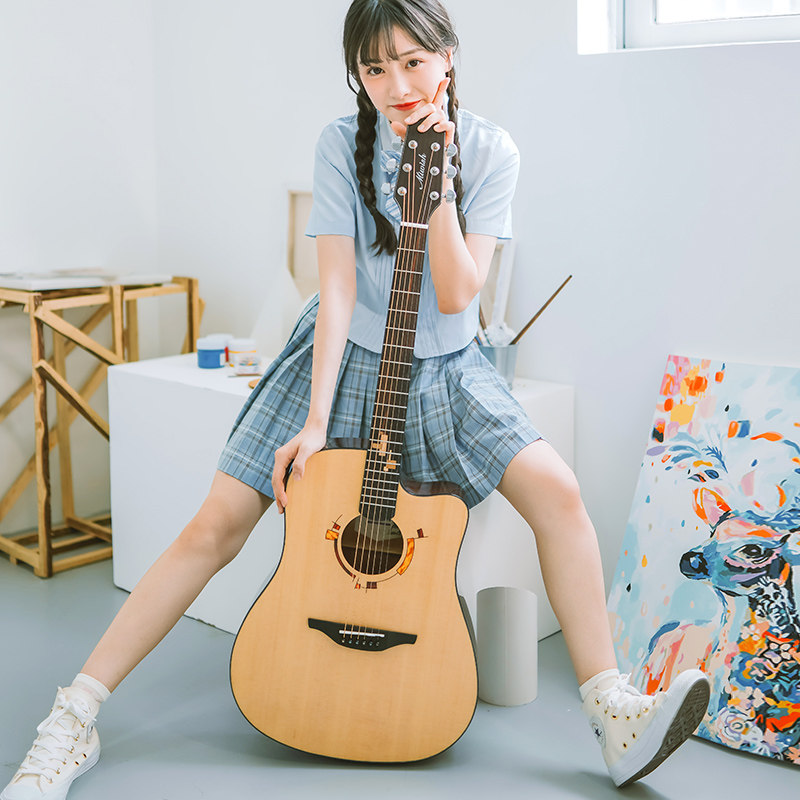 Nightwish Ramivis X Mavis S single board folk guitar beginner student men's and women's face sheet 41 inch