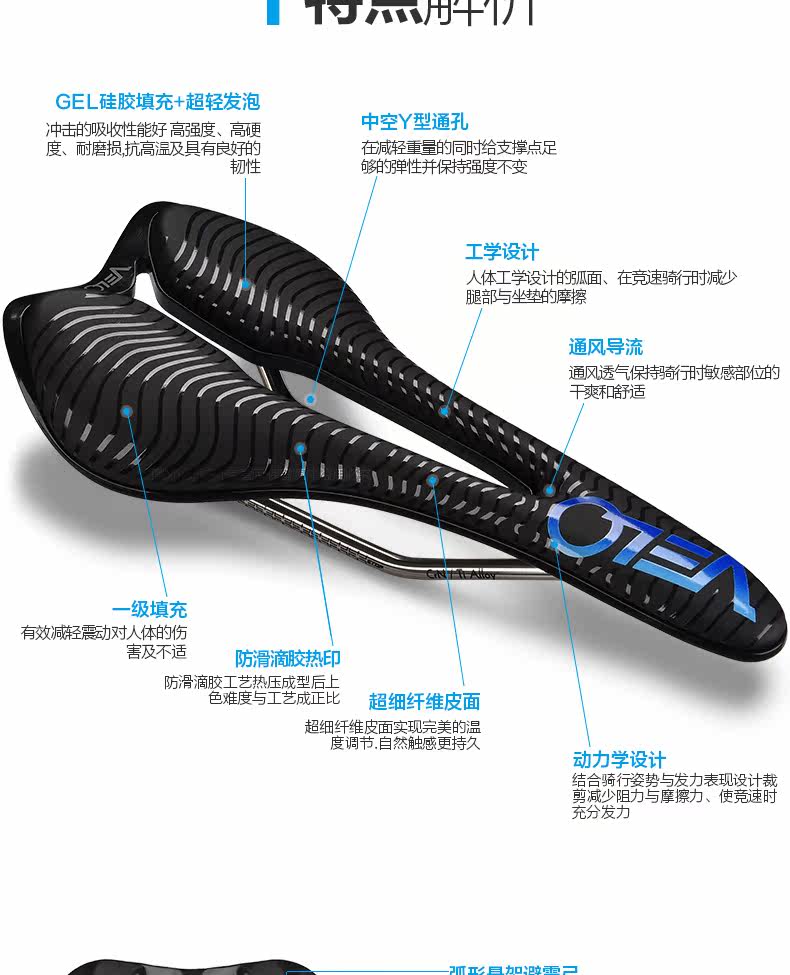 Selle de vélo cyclisme sur route VELO - Ref 2350978 Image 10