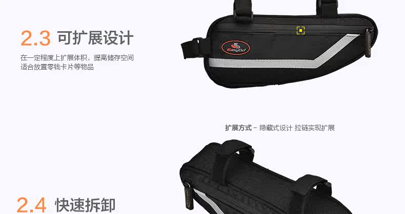 Sacoche pour vélo mixte EASYDO - Ref 2219440 Image 14