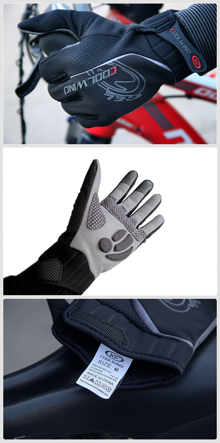 Gants pour vélo mixte KF COOLWINO - Ref 2242832 Image 49