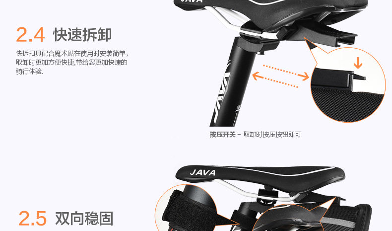 Sacoche pour vélo mixte EASYDO - Ref 2219610 Image 14