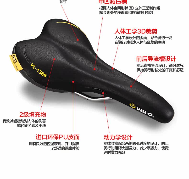 Selle de vélo Mountain Bike VELO - Ref 2352143 Image 10