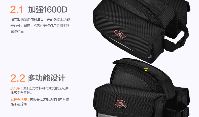 Sacoche pour vélo mixte EASYDO - Ref 2233170 Image 12