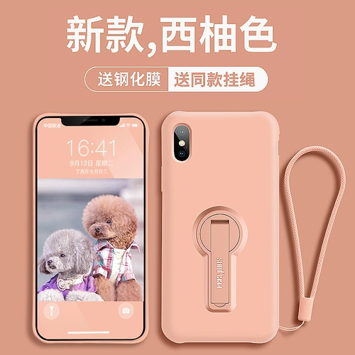 Apple, совместимый силиконовый чехол для телефона, защитная сумка, трубка подходит для мужчин и женщин, креативный брендовый ремешок XS Max, защита при падении, популярно в интернете