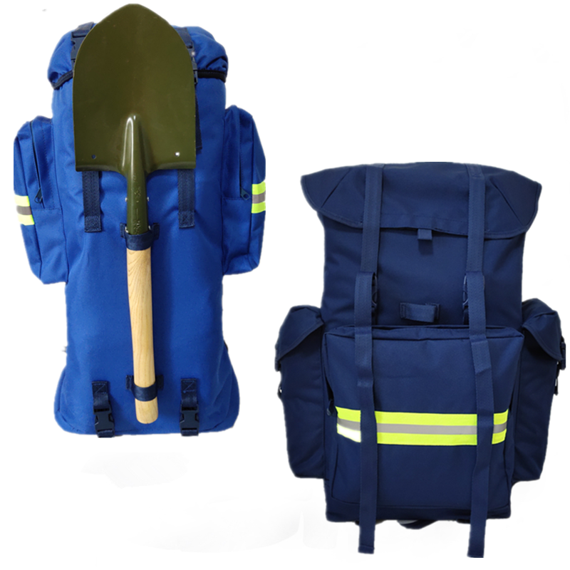 New carrying flame dark blue rucksack backpack youth vertical training fire-fighting solid color water-repellent backpack