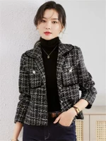 Небольшая весенняя осенняя куртка, в стиле Шанель, в корейском стиле, подходит для подростков