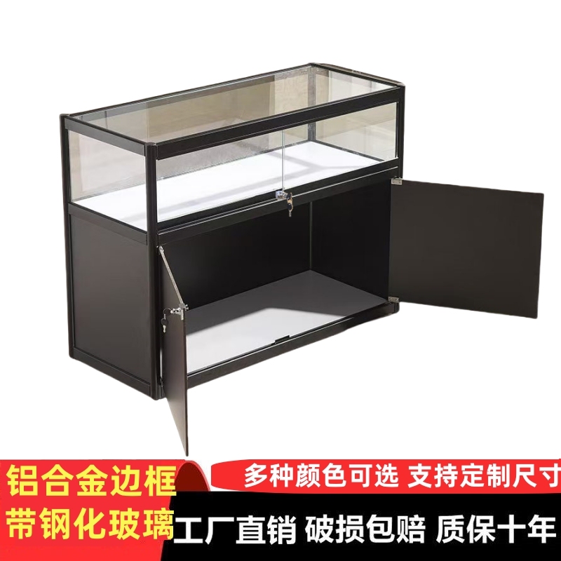 Jewelry Gold Counter Display Cabinet Watches Jewelry Mobile Phones Cultural and Creative Gifts Glass Cabinet Display Cabinet