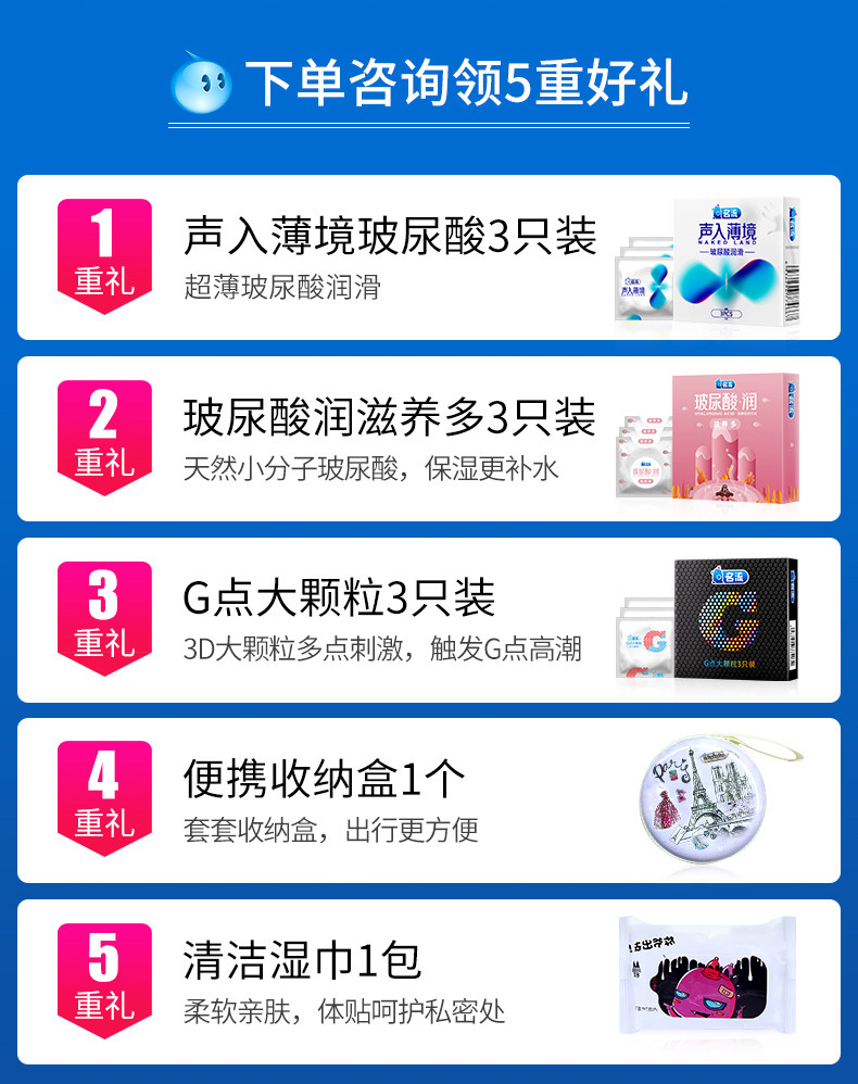 名流 避孕套组合 49只装 图1