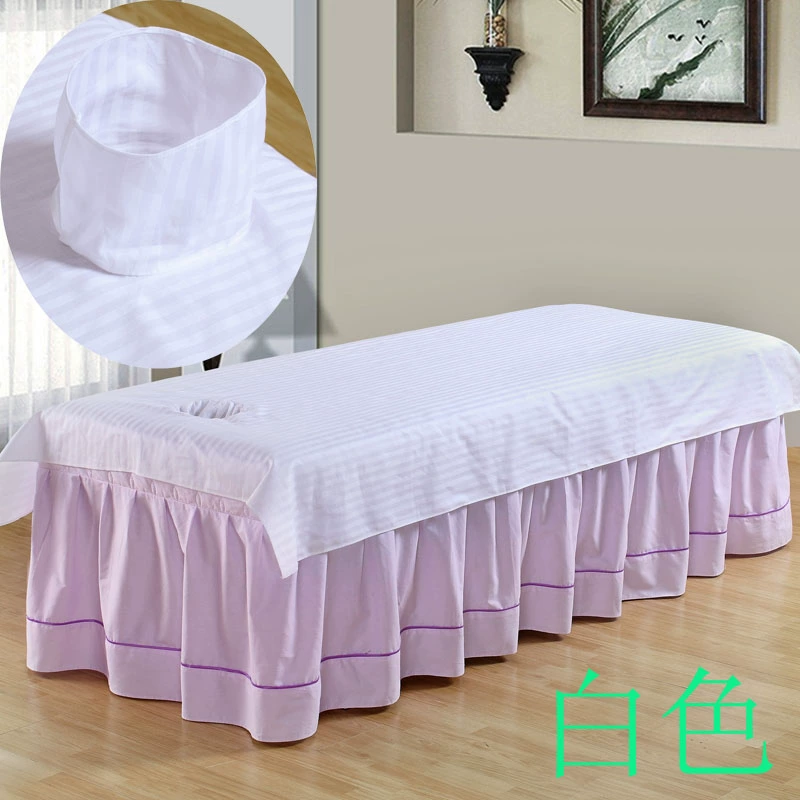 Massage sức khỏe cơ thể vật lý trị liệu tất cả bông massage thẩm mỹ viện tấm đặc biệt dày với lỗ có thể giặt tấm trắng