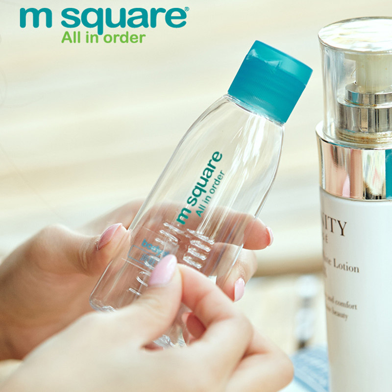 m square skin-care cosmetics Split Bottle Travel Cover Group Wash Shampoo body lotion Bath Dew Spray Bottle Press Empty Bottle