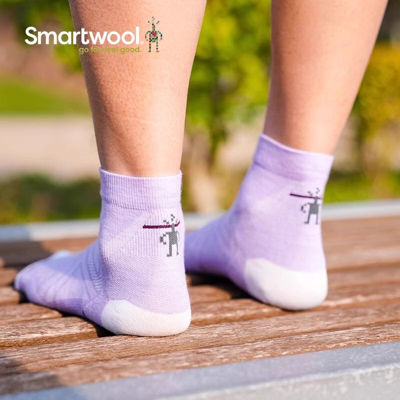 Smartwool Women's Running Zero-Cushion Ankle Socks Merino Wool Socks Outdoor Socks Summer Thin Socks 1674