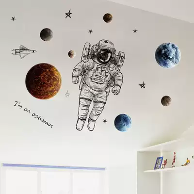 Creative Wall top hanging ceiling sticker dormitory ceiling decoration children's room layout poster wall sticker self-adhesive painting