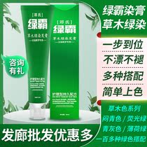  Lvba grass and wood green hair dye cream stuffy cyan one-step 2021 popular tide color barbershop special no need to fade