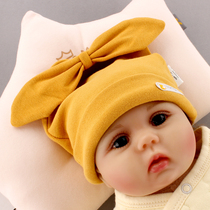 Tong Tai new hat newborn hat bow elastic cap newborn cap casual autumn and winter hat