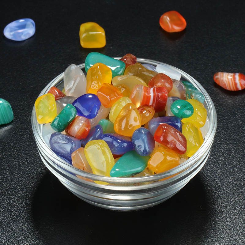 Seven Precious Stones are dedicated to Crystal Manau Buddha Buddha Statue Treasure Bottle repaired for Manza Supplies batch 50g