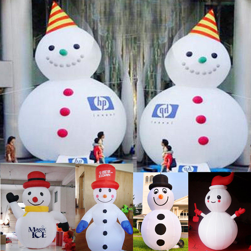 Manufacturer customized Christmas snow man Christmas old man tree light cartoon decoration inflatable gas mold man Puppet Arch