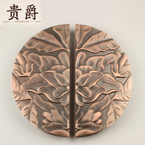 Guijue gate handle antique copper retro carved door handle big handle sliding door handle glass door handle