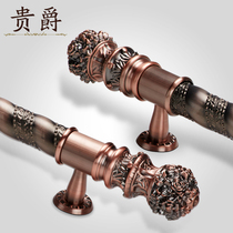 Guijue European antique glass door handle hotel mall door handle aluminum alloy wooden door handle