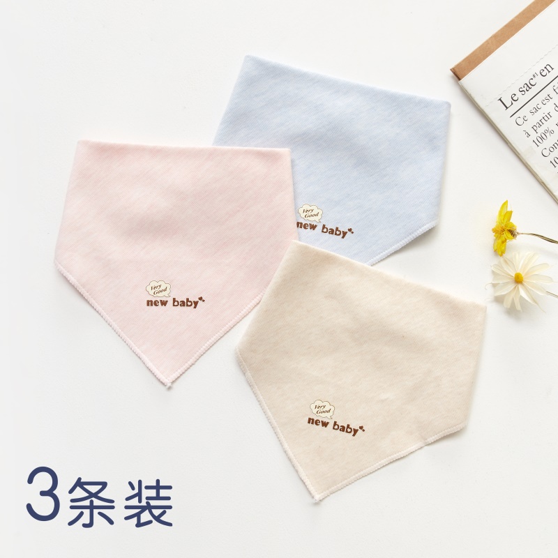 Pure cotton scarf baby scarf in spring and autumn newborn headscarf scarf for male and female baby triangle