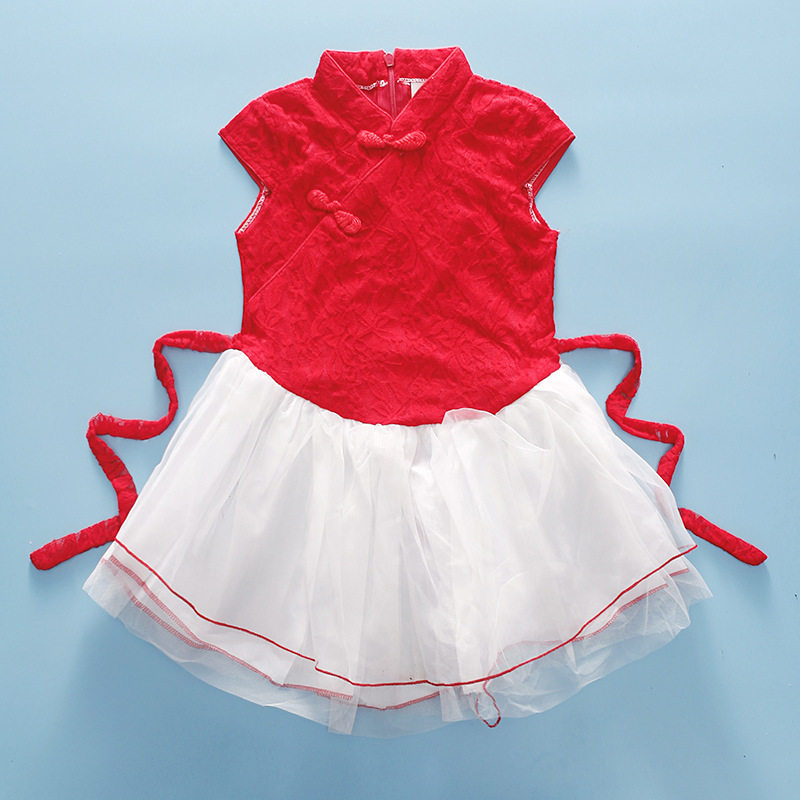 Children Han Wears 2021 New Chinese Female Girl Han - suited Princess Dress Lace - style Pungcheng Dress Summer