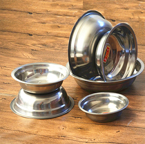  Deepened and thickened stainless steel soup bowl Soup bowl Egg bowl and noodle bowl Egg bowl Cooking bowl Flavor bucket Kindergarten bowl