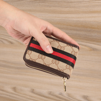 New card bag women 2021 exquisite high-end multi-card position ultra-thin small small coin wallet large capacity driving certificate set