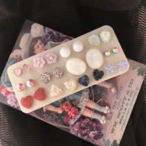 Children earrings with earrings female princess personality earrings Ears Accessories Korean version 100 hitch a refined fresher minimalist