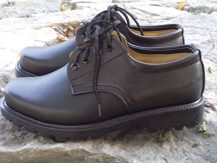 Boots militaires pour homme en cuir - Ref 1399959 Image 4