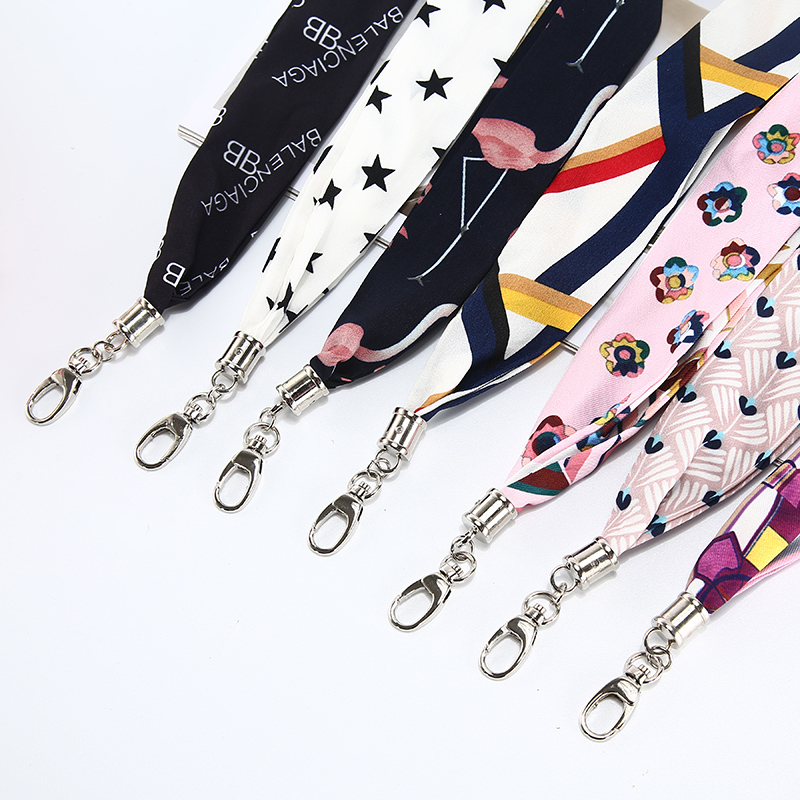 Work Certificate Cutting Sleeve Silk Towels Hanging neck Neck Broadband Female style Tidal Cards Personality Korea Fashion Nets Red Customizable