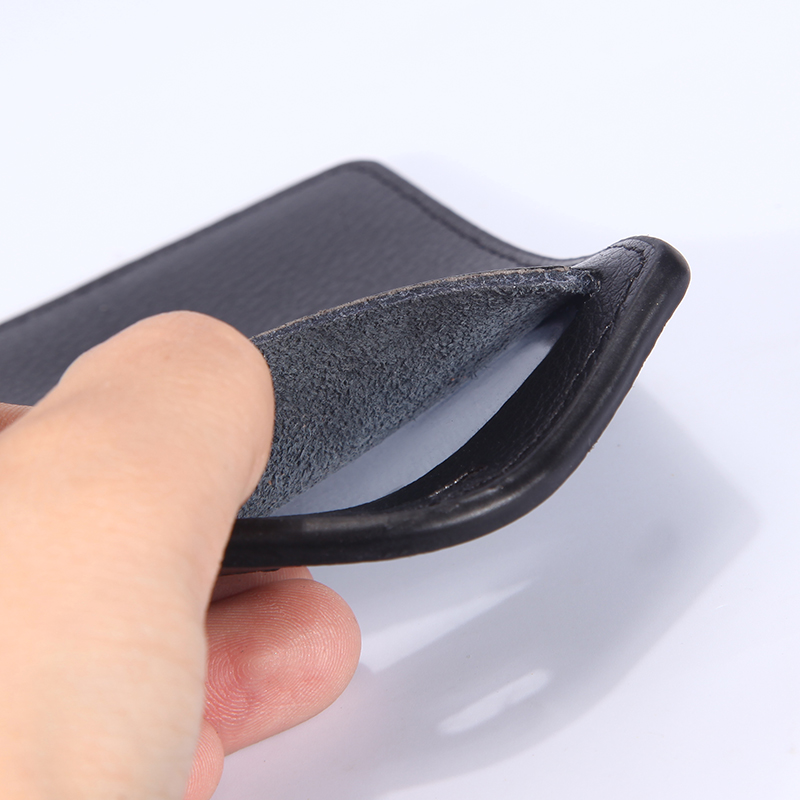 Work Certificate Cutting Sleeve Real Leather Strap Hanging Staff Factory Board Chest Card Chest Card Work Card Certificate Meal Card School Card Bank Bus