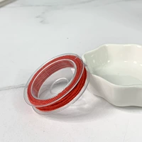 Красный мини-рулон хлопчатобумажной нити, скрученной вручную, упаковка 2 метра