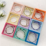 Новый цвет рассеянный дофаминовый таро пурпурный Qingkong Blue Jewelry PE Film подвесная коробка прозрачная шкатулка для хранения ювелирных изделий.