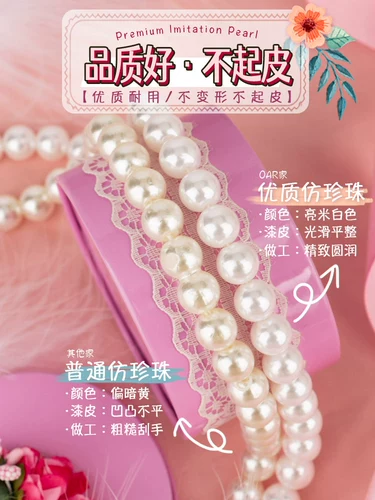 Абс белый имитация жемчужина.