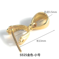 925 Shell Silver Pinch-Trumpet-Gold