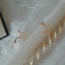 YoMonth with sound pentagram ear nail original design Sensation Stars Control Girl Heart Earrings Delicate Minimalist Gift Woman