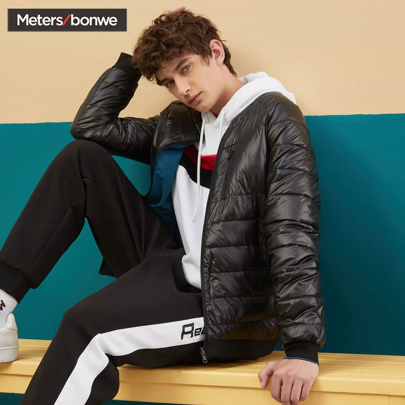 Metersbonwe 2020 Áo khoác cổ đứng thường xuyên Áo khoác cotton tiêu chuẩn của nam Áo khoác cotton 999882 Wittersbonwe - Bông