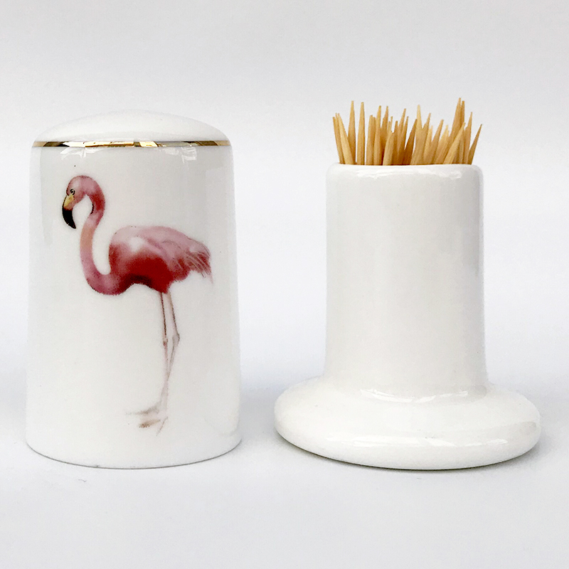 Nordic Ceramic Fashion Household Living Room Tooth Cartridge Portable Tea Tooth Box