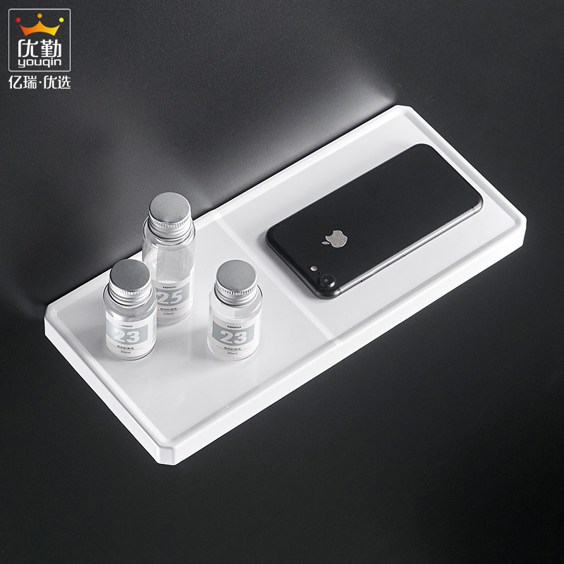 Uloitte Bathroom Free to punch single-layer mobile phone Cell Shelf MAKEUP ROOM MULTIFUNCTION TOILET PAPER STORAGE FLOOR SHELF