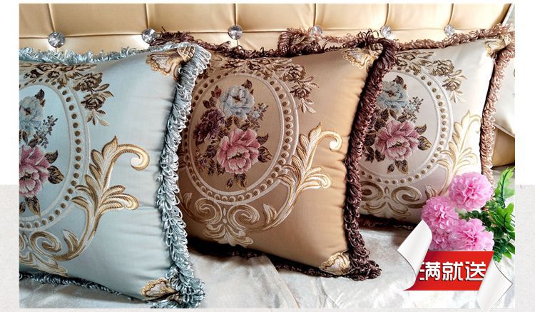 Cao cấp sang trọng gối châu Âu gối đệm đệm với lõi lớn vải đầu giường thắt lưng ghế văn phòng tựa lưng gối tựa sofa cao cấp