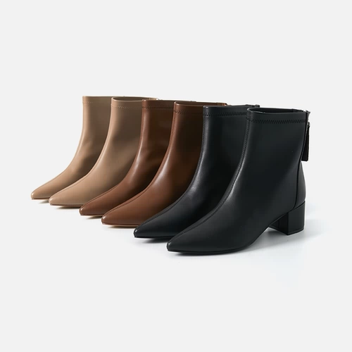 Элегантные флисовые комфортные универсальные высокие короткие сапоги, три цвета, яркий броский стиль