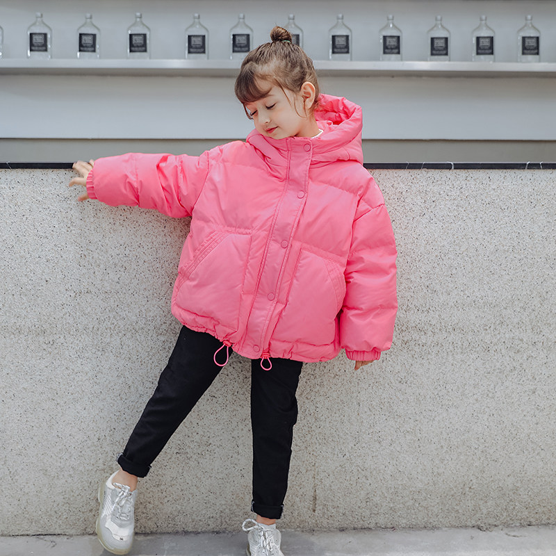 Anti-season children's down clothes girl boy Thickened Short halal bin Children CUHK Tong Baby Winter Winter Clothing Coat