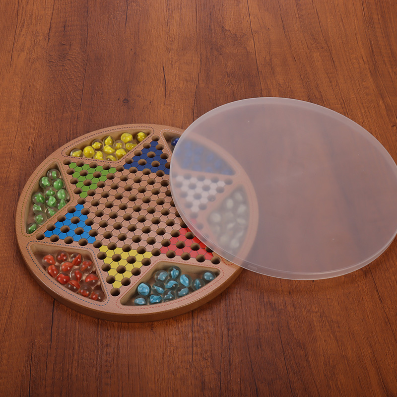 小学生向けチェッカー、大人向け教育ゲーム、ガラスビーズ、木製チェッカー、5in1