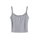 bigking big gold white knitted camisole women's bottoming shirt with u-neck lace sleeveless short top