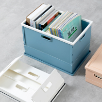 Book box Book storage box Foldable high school students classroom dormitory household book storage box finishing box