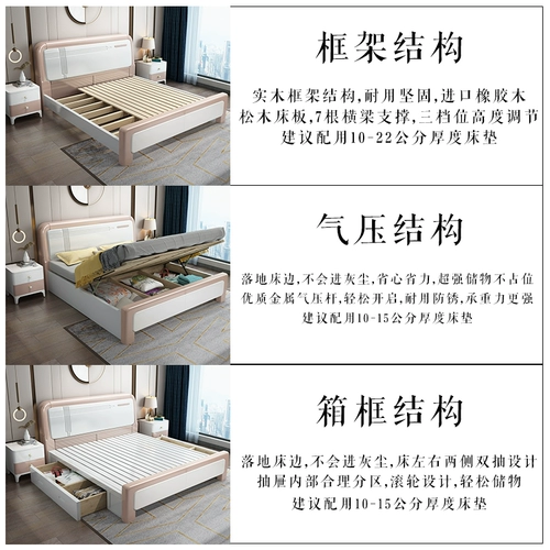 Современная белая дубовая коробочка для хранения, 1.8м, 2м, 1.5м