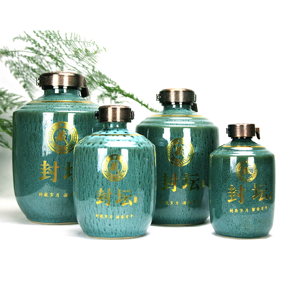Jingdezhen Ceramic wine Son Home Sealed Small Wine Bottle Empty Bottle With five catties loaded with wine Clay Pottery Bubble Wine Jars