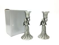 Archangel pair of candlesticks